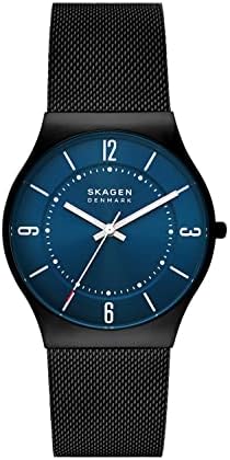 Skagen Men's Grenen Three-Hand Date Watch with Steel Mesh or Leather Band